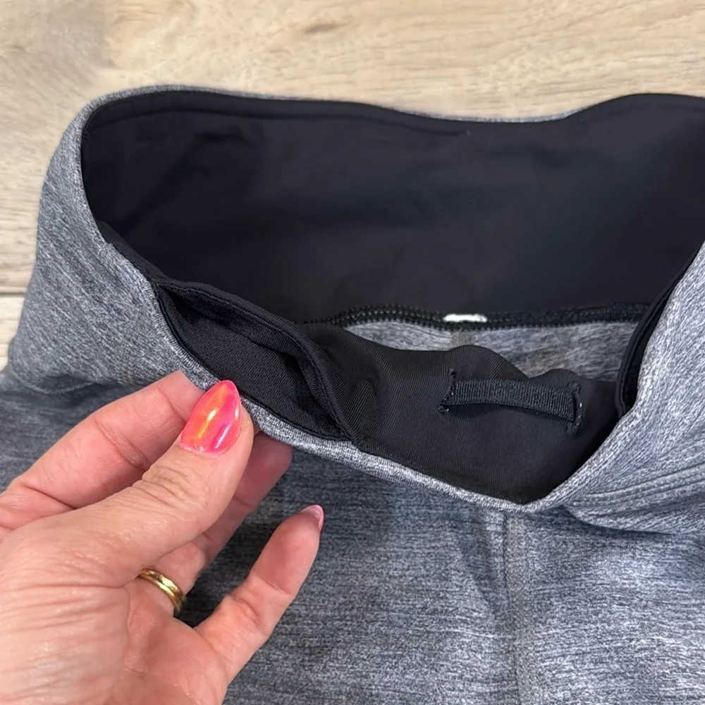 Lululemon Pace Rival High Rise Crop Leggings Women’s Gray and Black
